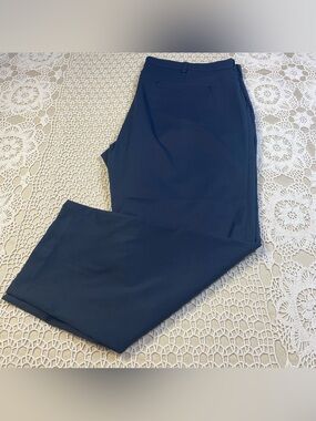Ben Hogan Golf Pants Men 40x28 Navy Blue Performance Stretch Flat Front Trousers